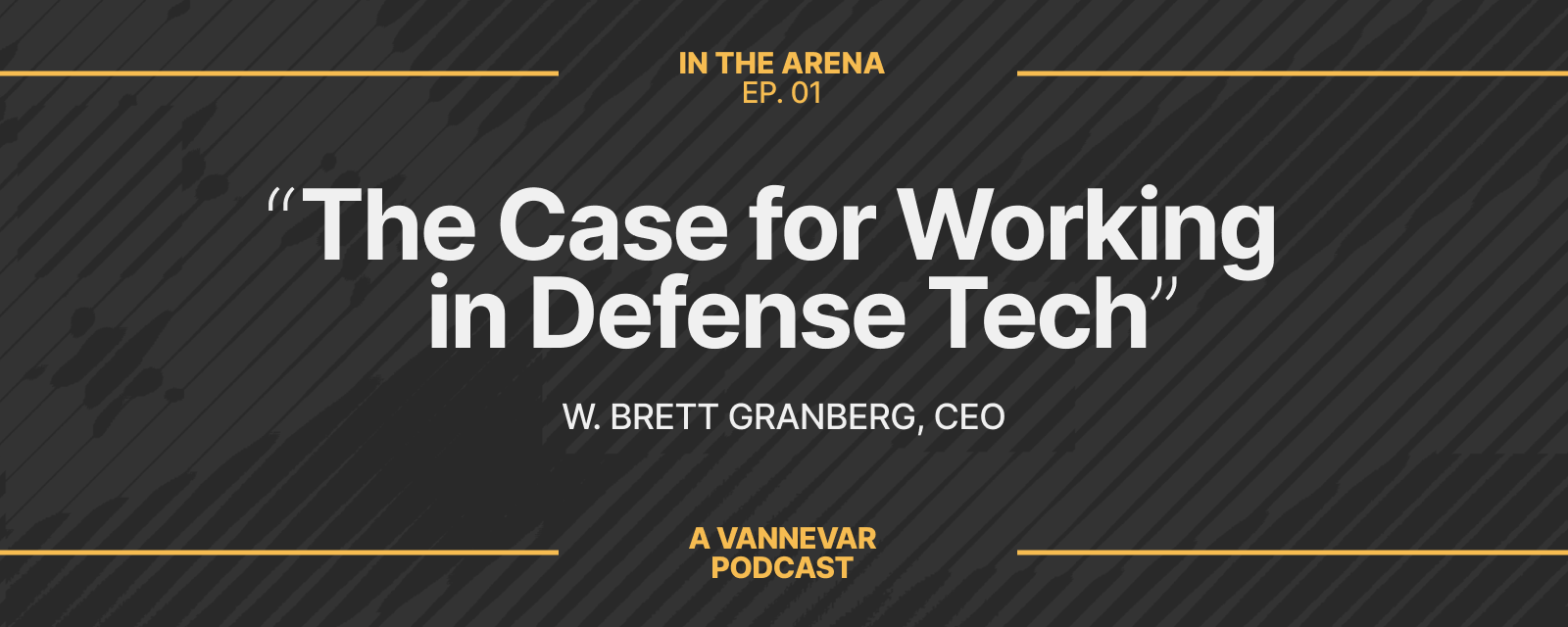 The Case for Working in Defense Tech | In the Arena